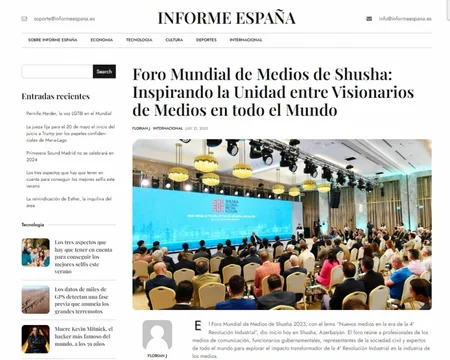 Dünya mediası Prezident İlham Əliyevin Şuşa Qlobal Media Forumundakı çıxışına xüsusi maraq göstərir