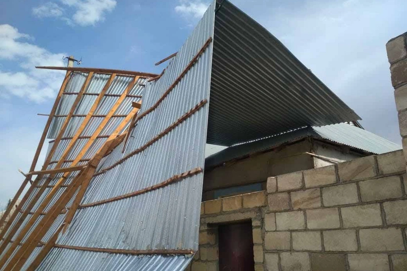 Güclü külək Azərbaycanın iki rayonunda fəsadlar törətdi - FOTO - VİDEO - YENİLƏNİB