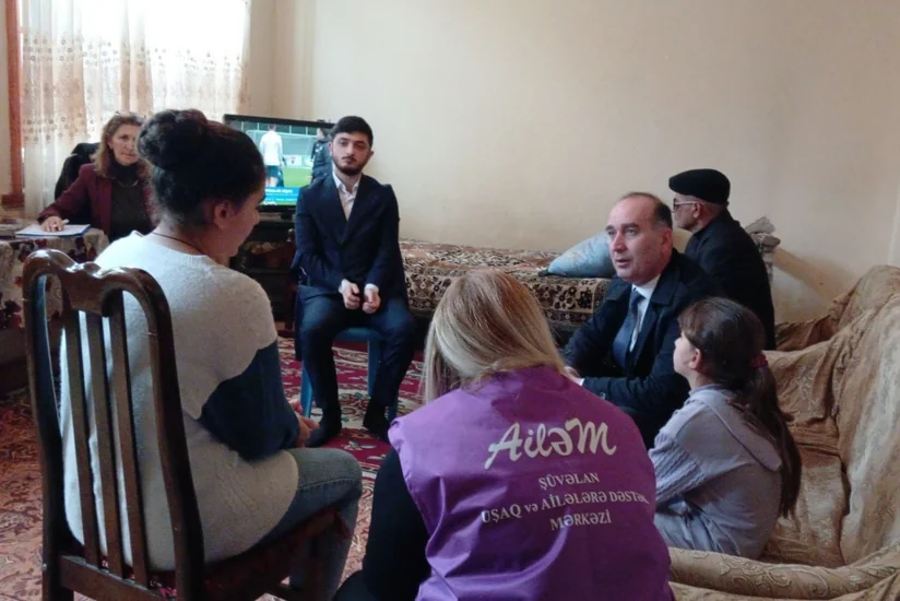Dövlət Komitəsi atasının zorakılığa məruz qoyduğu azyaşlıya və ailəsinə baş çəkib