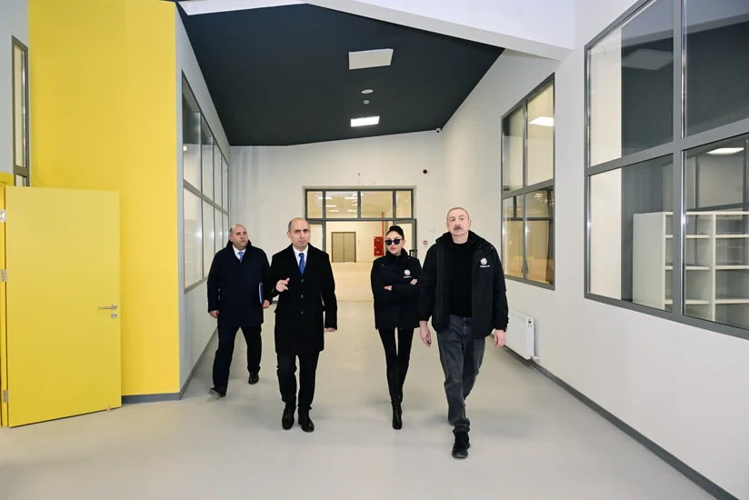 Prezident Ağdam şəhər 1 nömrəli tam orta məktəbdə aparılan tikinti işləri ilə tanış olub - YENİLƏNİB
