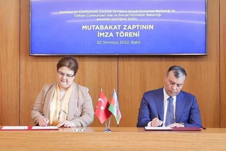 Türkiyənin ailə və sosial xidmətlər naziri DOST Agentliyində olub