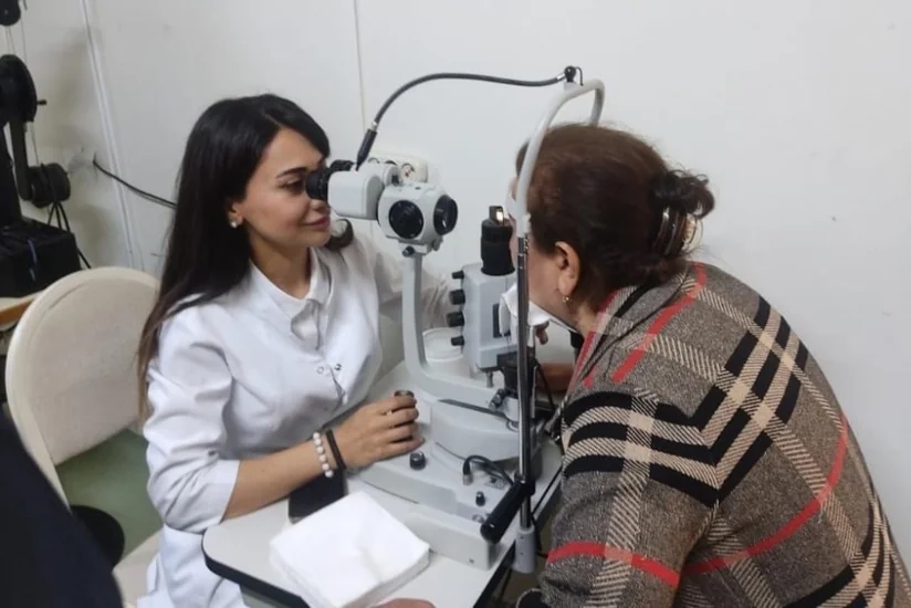 Sumqayıt Tibb Mərkəzi 120-dən çox vətəndaşı oftalmoloji müayinədən keçirib