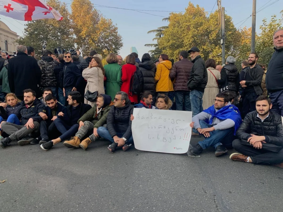 В Тбилиси протестующие требуют проведения внеочередных парламентских выборов - ОБНОВЛЕНО - 3