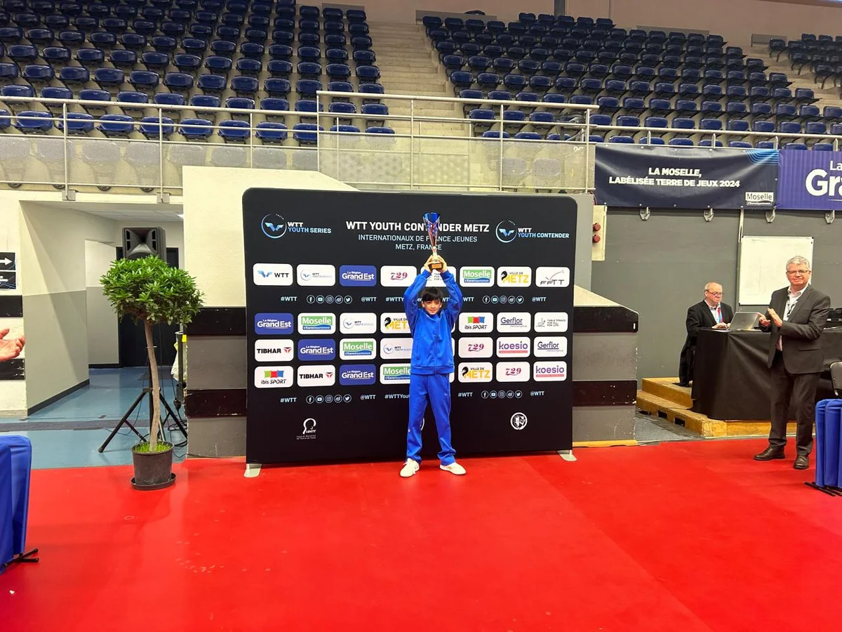 Azərbaycanın stolüstü tennisçisi Fransada beynəlxalq turnirin qalibi olub