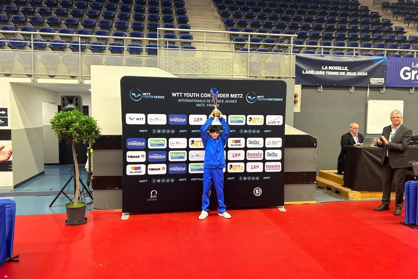 Azərbaycanın stolüstü tennisçisi Fransada beynəlxalq turnirin qalibi olub