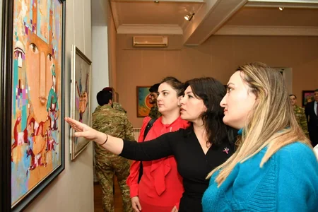 Zəfər Gününə həsr edilmiş “Döyüşən rəssamlar” adlı tədbir keçirilib 