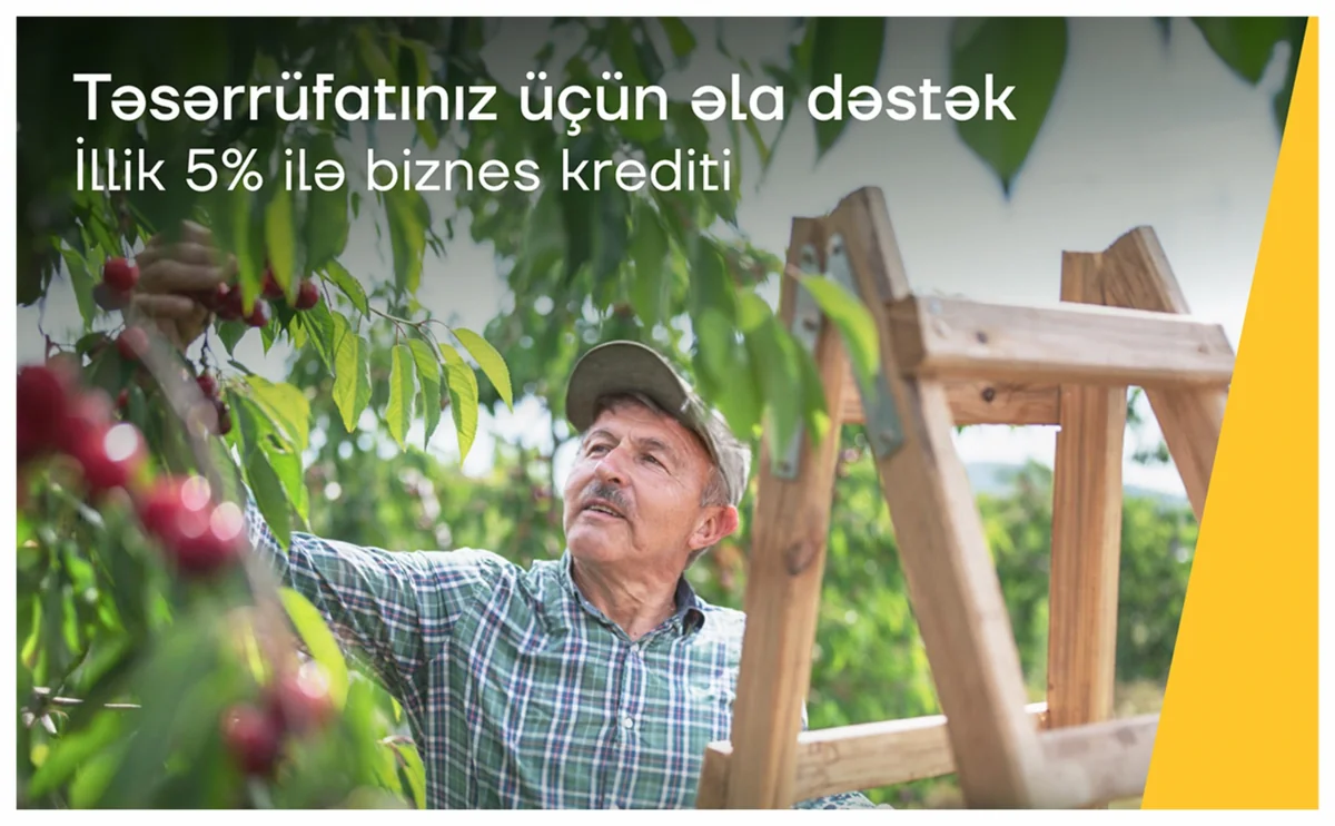Biznesinizin inkişafı üçün Yelo Bankdan illik 5 %-lə kredit