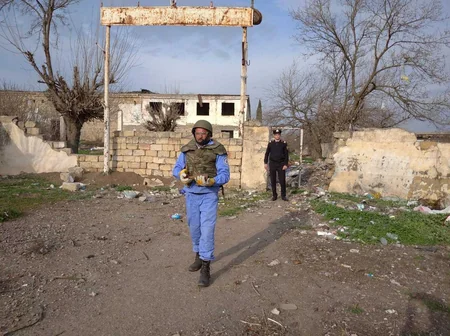 Horadizdə minaatan mərmi tapıldı - FOTO