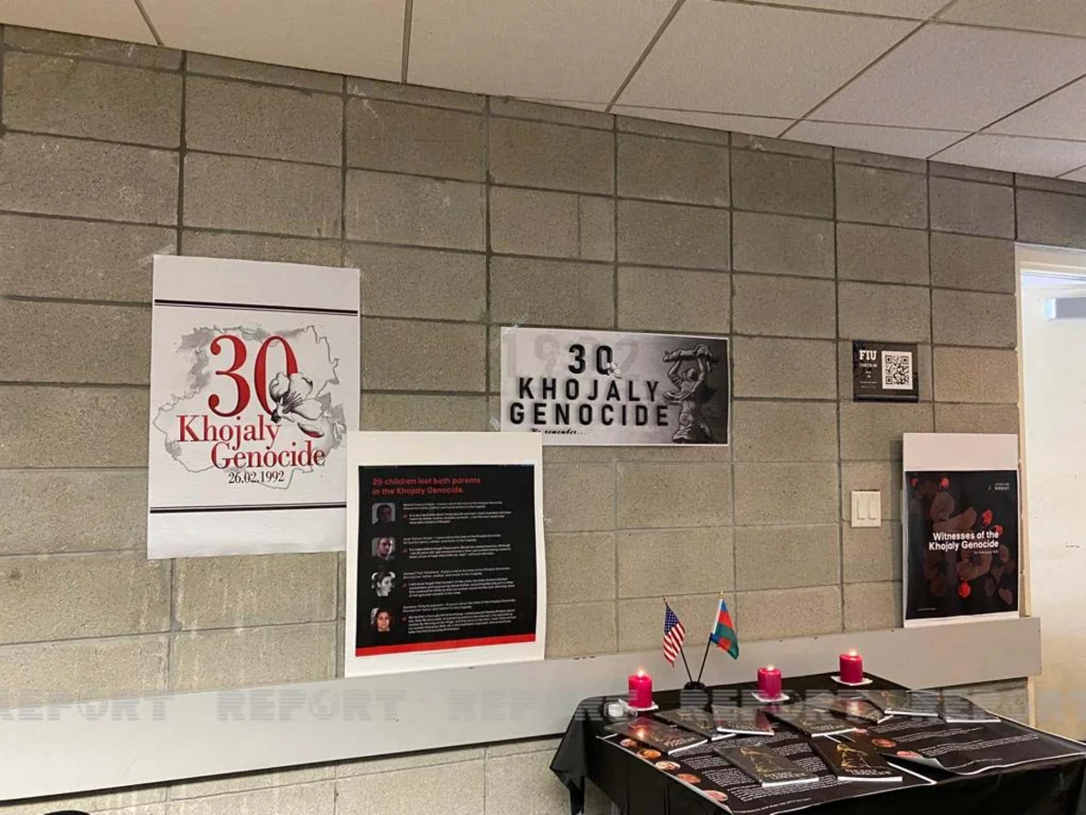 Florida Beynəlxalq Universitetində Xocalı soyqırımı ilə bağlı təqdimat keçirilib