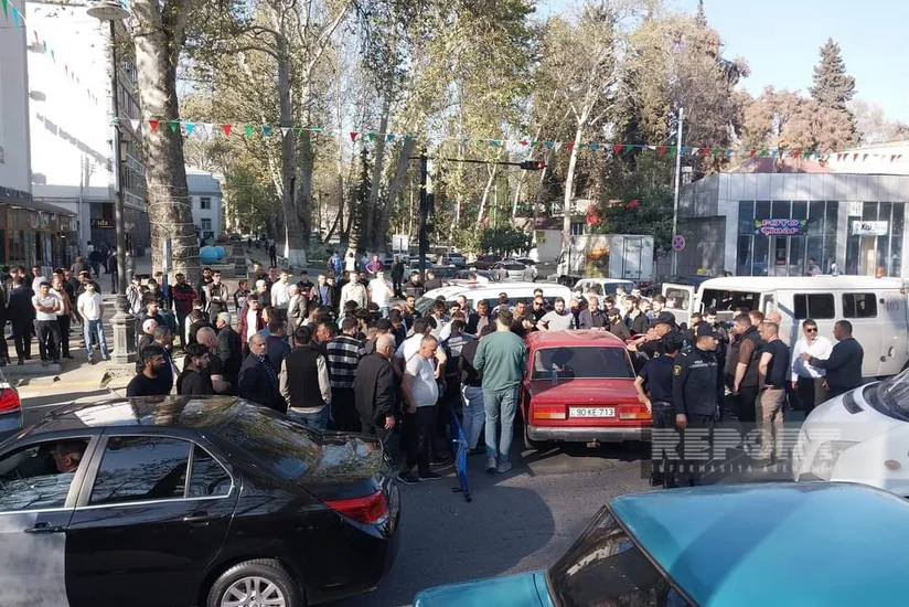 Göyçayda 4 avtomobil toqquşub, xəsarət alanlar var