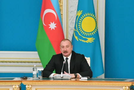 Presidents of Azerbaijan and Kazakhstan make press statements (UPDATED)