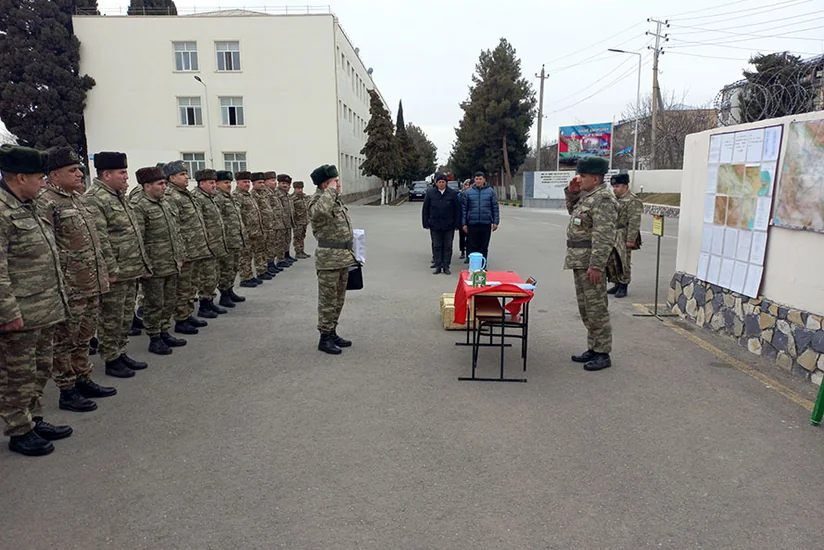 Azərbaycan Ordusunun səfərbərlik təminat bazasında təlim keçirilib