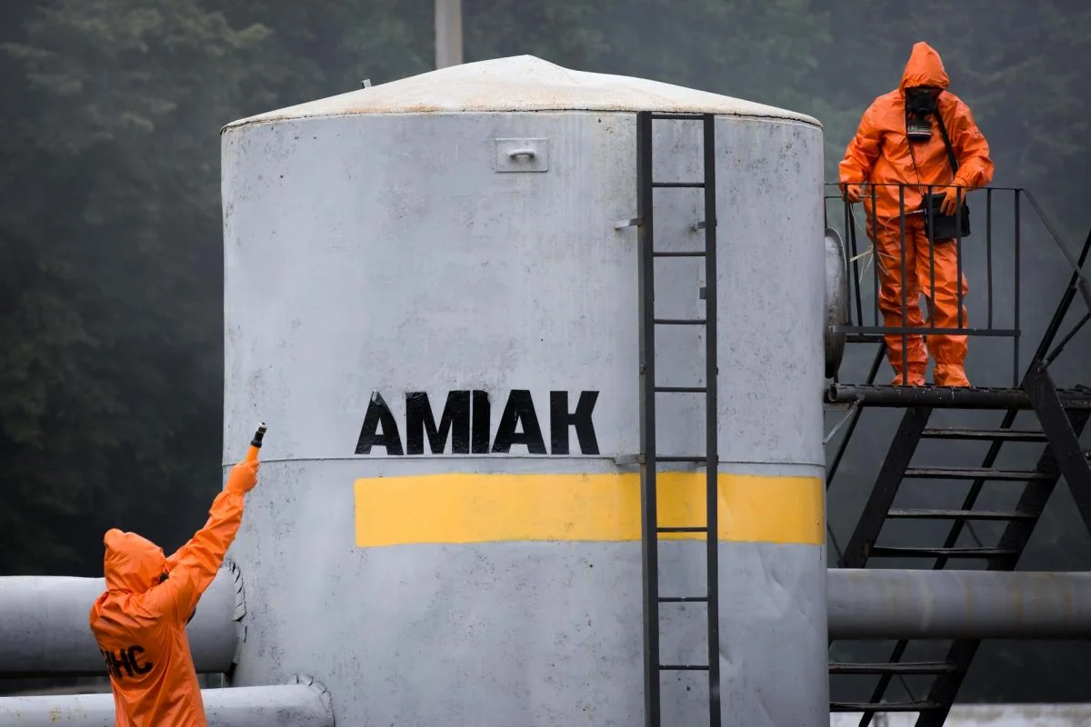 Ukraine reports about ammonia leak at chemical plant in Sumy