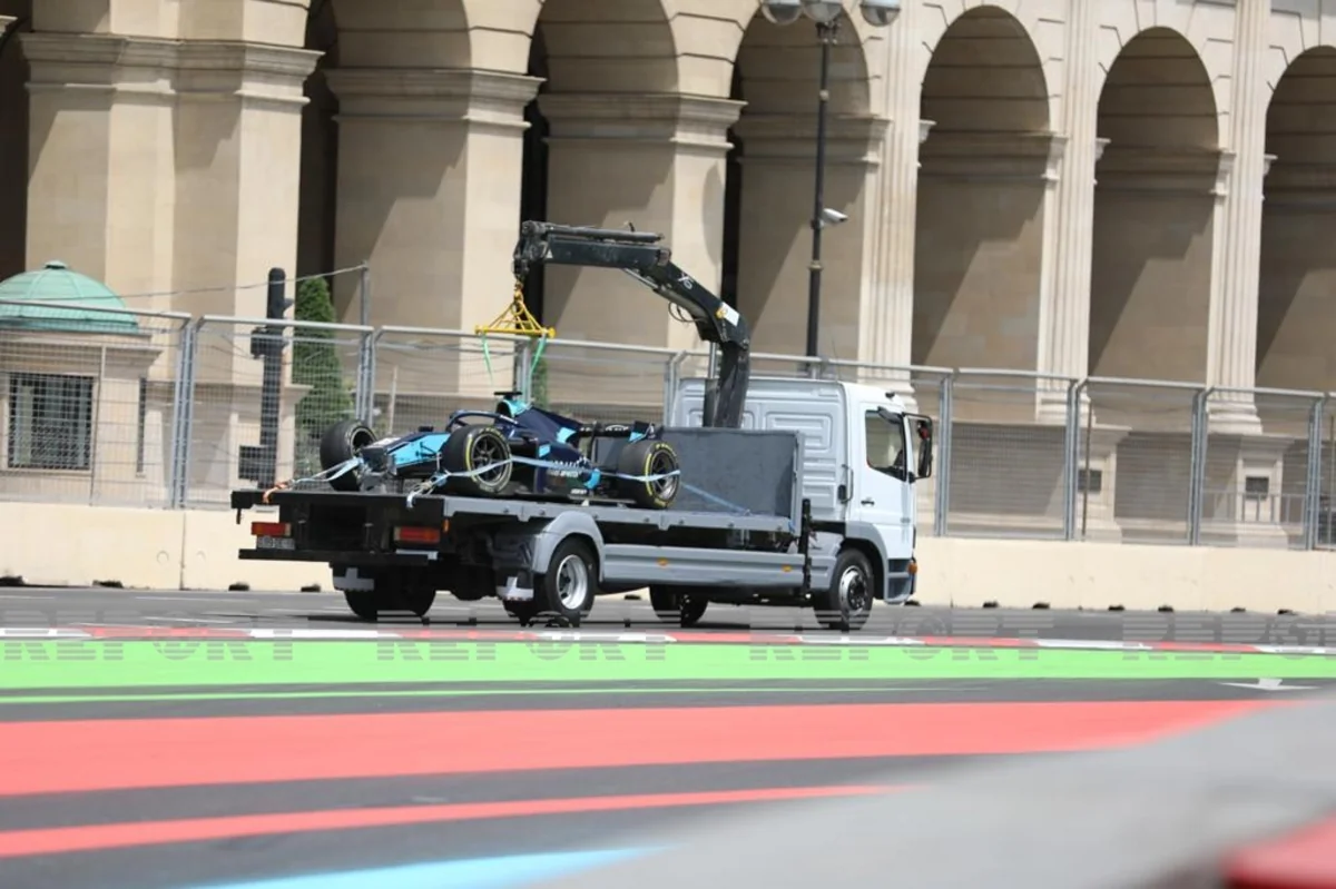 Bakıdakı Formula 2 yarışında qəza olub