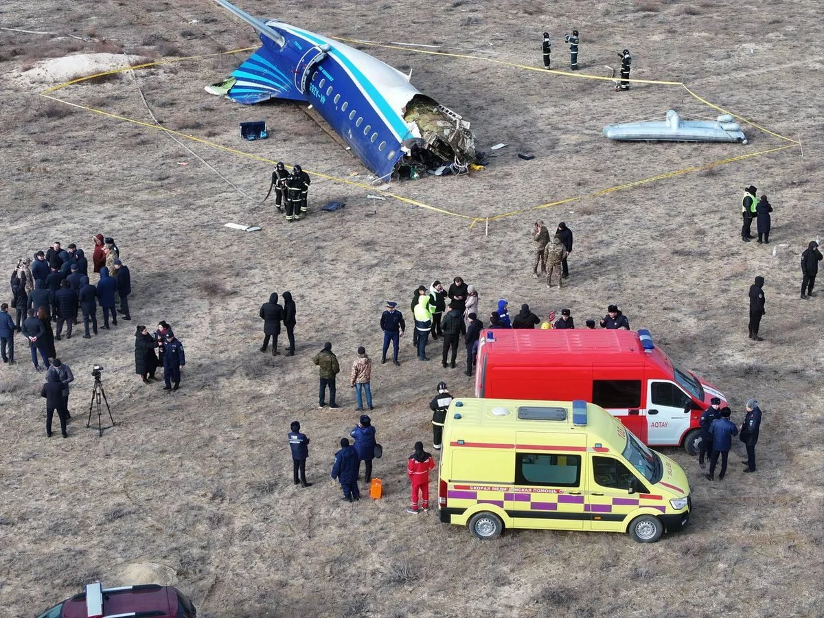 State of emergency declared at AZAL airplane crash site in Aktau
