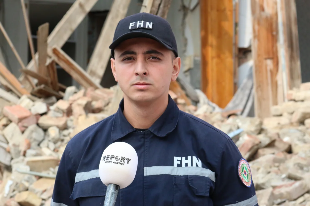 FHN-in xilasedicisi: Dağıntılar altından çıxardığım uşağın yaşamasını çox istəyirdim