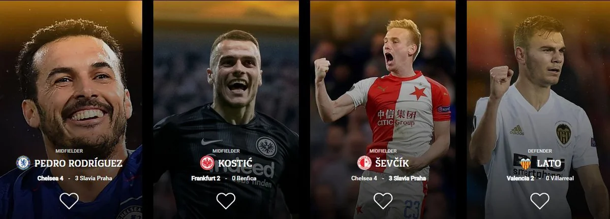 Avropa Liqasında həftənin ən yaxşı oyunçusu adına namizədlər açıqlanıb
