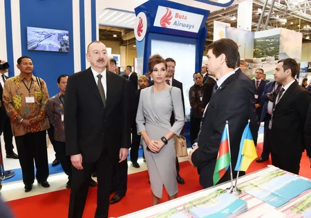 Prezident İlham Əliyev “AITF-2018” XVII Azərbaycan Beynəlxalq turizm və səyahətlər sərgisi ilə tanış olub - YENİLƏNİB - 2