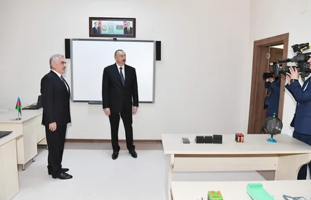 President Ilham Aliyev inaugurated secondary school 6 in Garakhanbayli administrative district, Nakhchivan