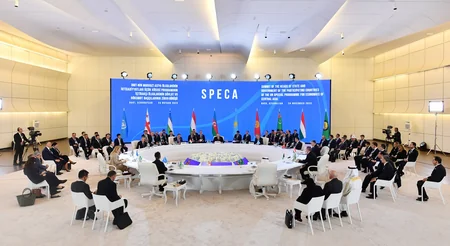President of Azerbaijan Ilham Aliyev attends SPECA Summit - UPDATED