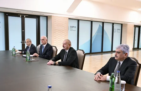 President Ilham Aliyev meets with Russian Finance Minister and Faction Leader in State Duma