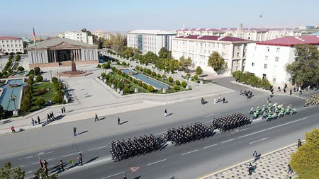 Naxçıvanda hərbi yürüş keçirilib - YENİLƏNİB