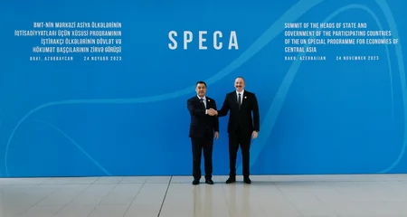 President of Azerbaijan Ilham Aliyev attends SPECA Summit - UPDATED