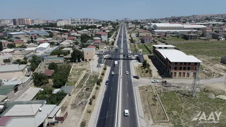 Bakı-Şamaxı-Yevlax avtomobil yolunda piyada keçidi istifadəyə verilib