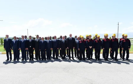 President Ilham Aliyev attended opening of water purification facility complex in Nakhchivan