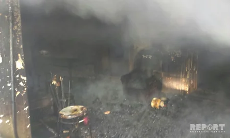 Lənkəranda yanğın olub, xəsarət alan var - FOTO