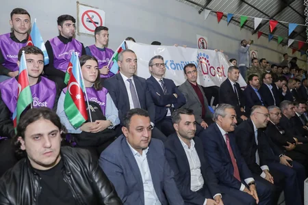 Vətən müharibəsi veteranlarının iştirakı ilə futbol yarışı keçirilib
