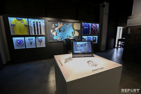 “Neftchi” football club museum and fan shop presented