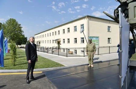 Prezident İlham Əliyev N saylı hərbi hissənin açılışında iştirak edib - YENİLƏNİB