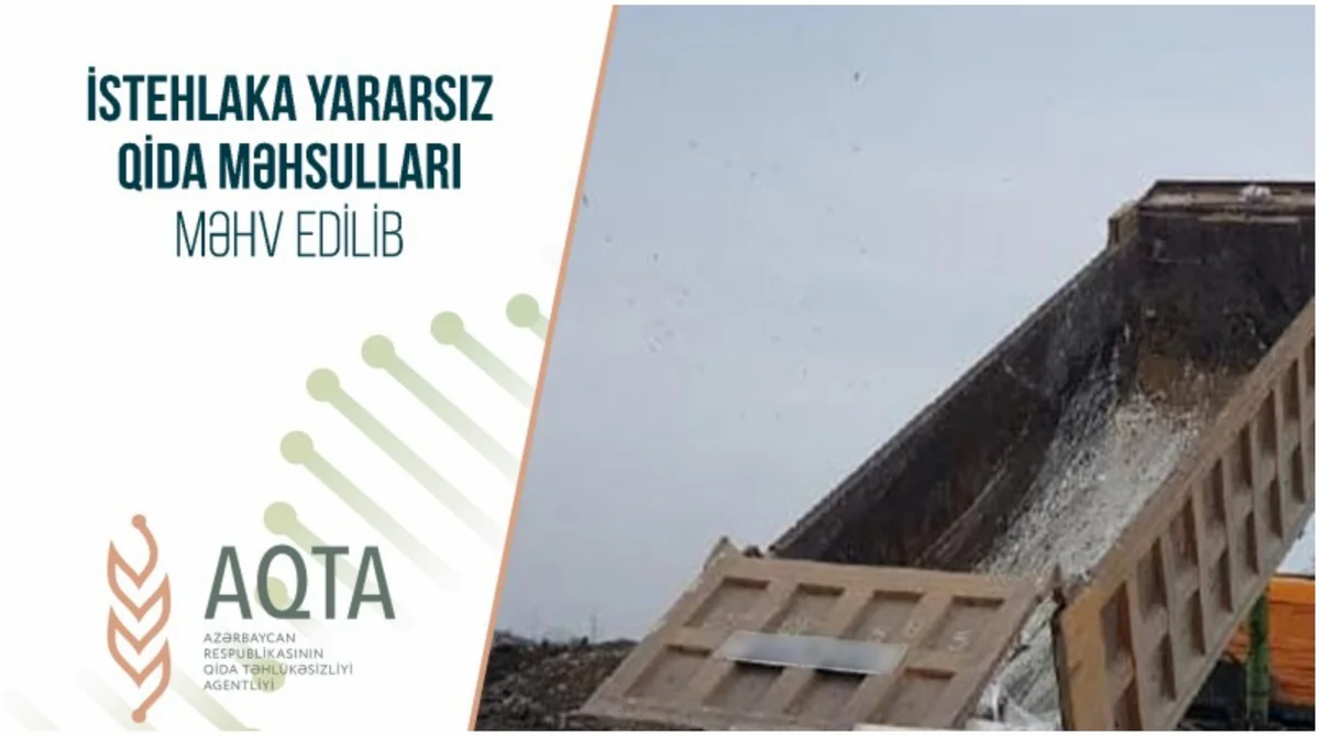 İstehlaka yararsız süd məhsulları məhv edilib