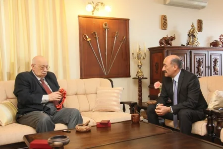 Minister Abulfas Garayev visited prominent Azerbaijani writer