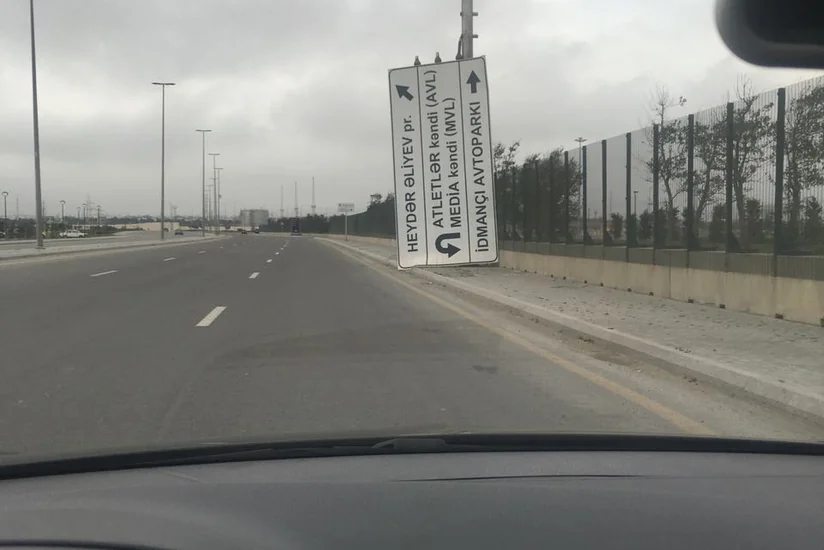 Güclü külək Azərbaycanda yol təsərrüfatına ciddi ziyan vurub - FOTO