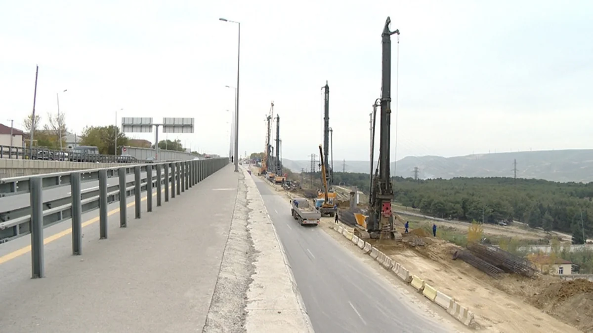 Avtovağzal dairəsindən Bakı Dairəvi-1 avtomobil yoluna yeni çıxış yolu tikilir