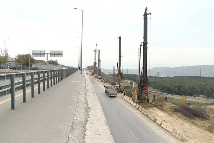 Avtovağzal dairəsindən Bakı Dairəvi-1 avtomobil yoluna yeni çıxış yolu tikilir
