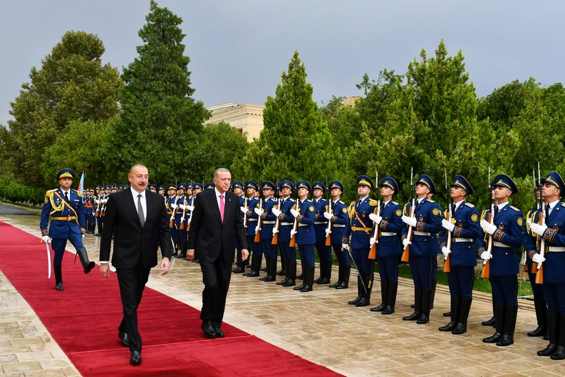 Official welcome ceremony held for Recep Tayyip Erdogan