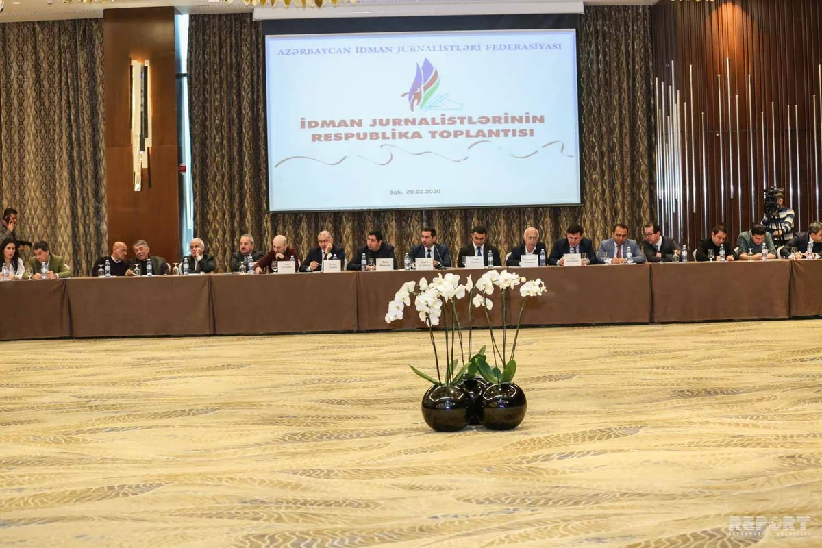 İdman Jurnalistlərinin Respublika Toplantısı keçirildi - FOTOLAR