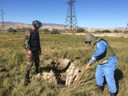 Xızıda 101 ədəd partlamamış hərbi sursat aşkarlanıb