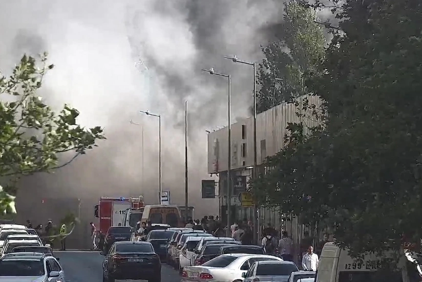 Bakıda tullantılar yığılan sahədə baş verən yanğın söndürülüb - YENİLƏNİB-2