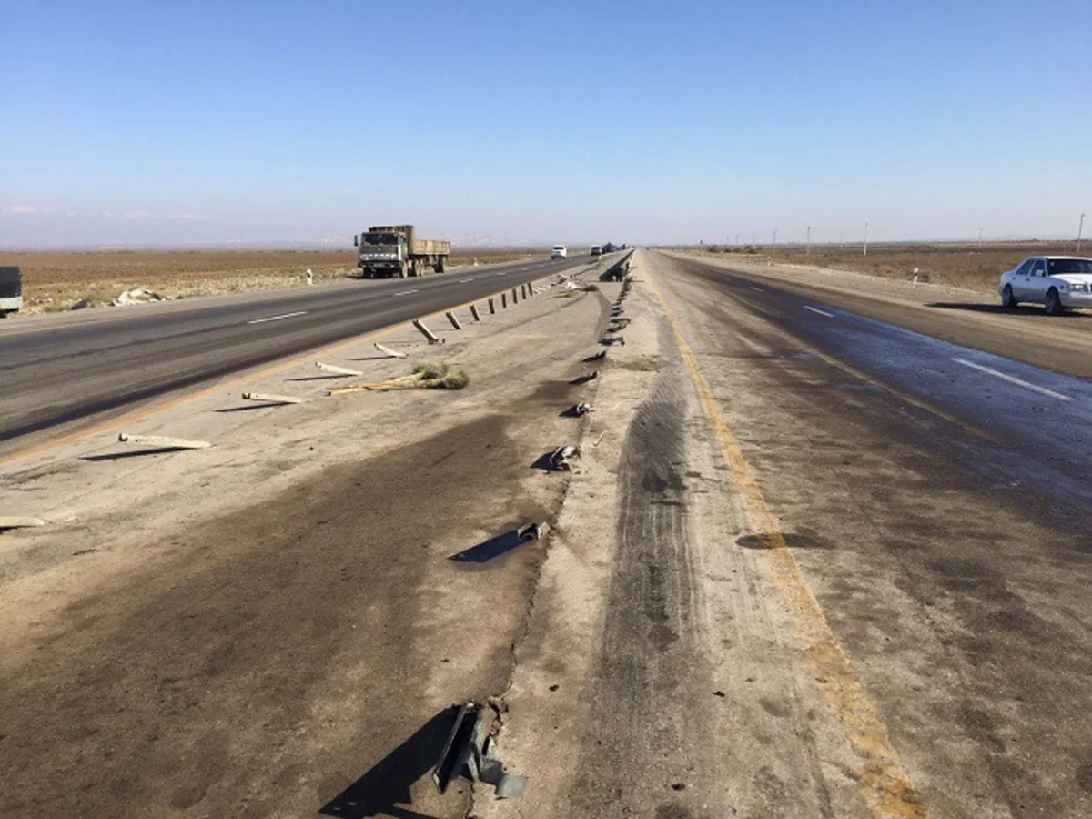 Yuxulayan sürücü Goranboyda yol təsərrüfatına ciddi ziyan vurub