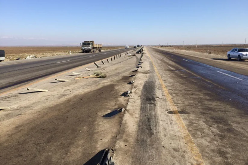 Yuxulayan sürücü Goranboyda yol təsərrüfatına ciddi ziyan vurub