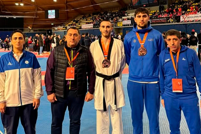 Azərbaycanın iki taekvondoçusu Niderlandda medal qazanıb