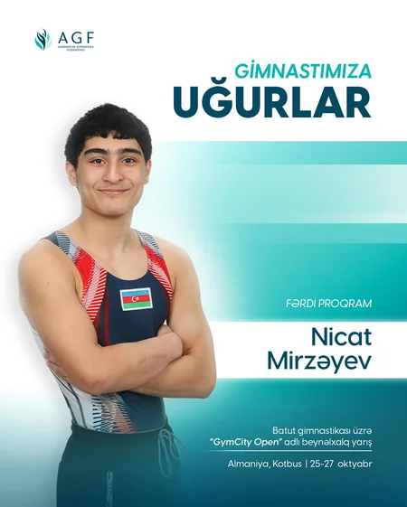 Almaniyadakı beynəlxalq turnirdə iştirak edəcək Azərbaycan gimnastlarının adları açıqlanıb