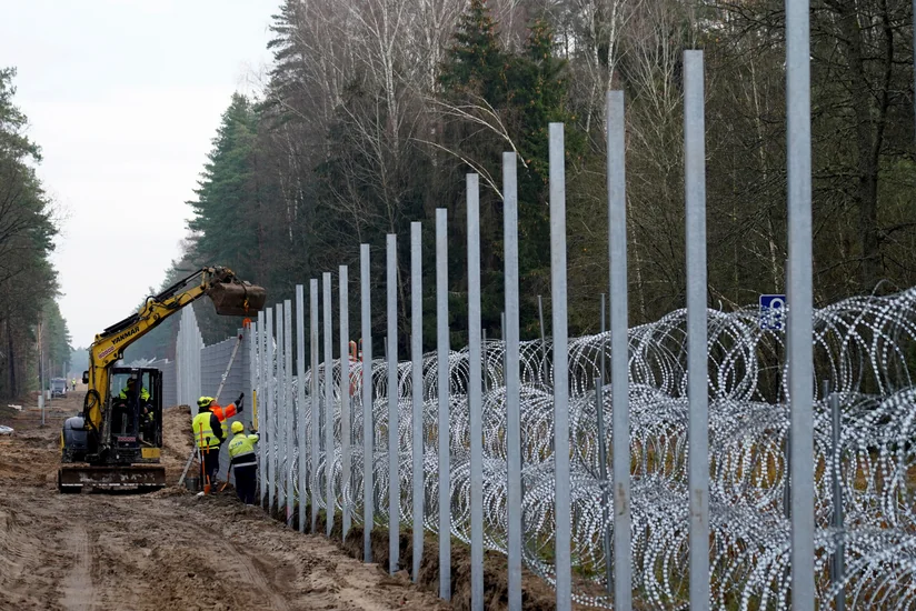 Завершено строительство заграждения на границе Литвы с Беларусью