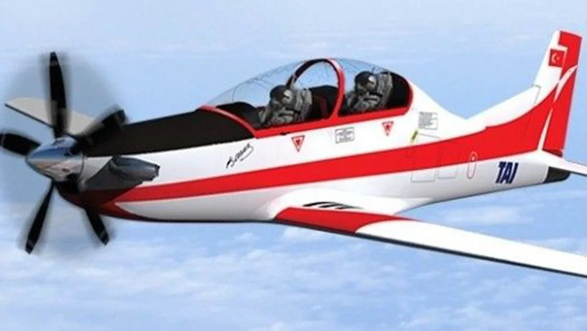 A training plane crashes in Çorlu district, Turkey