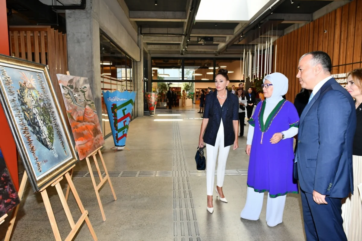 First ladies of Azerbaijan, Türkiye visit DOST Center for Inclusive Development and Creativity in Baku