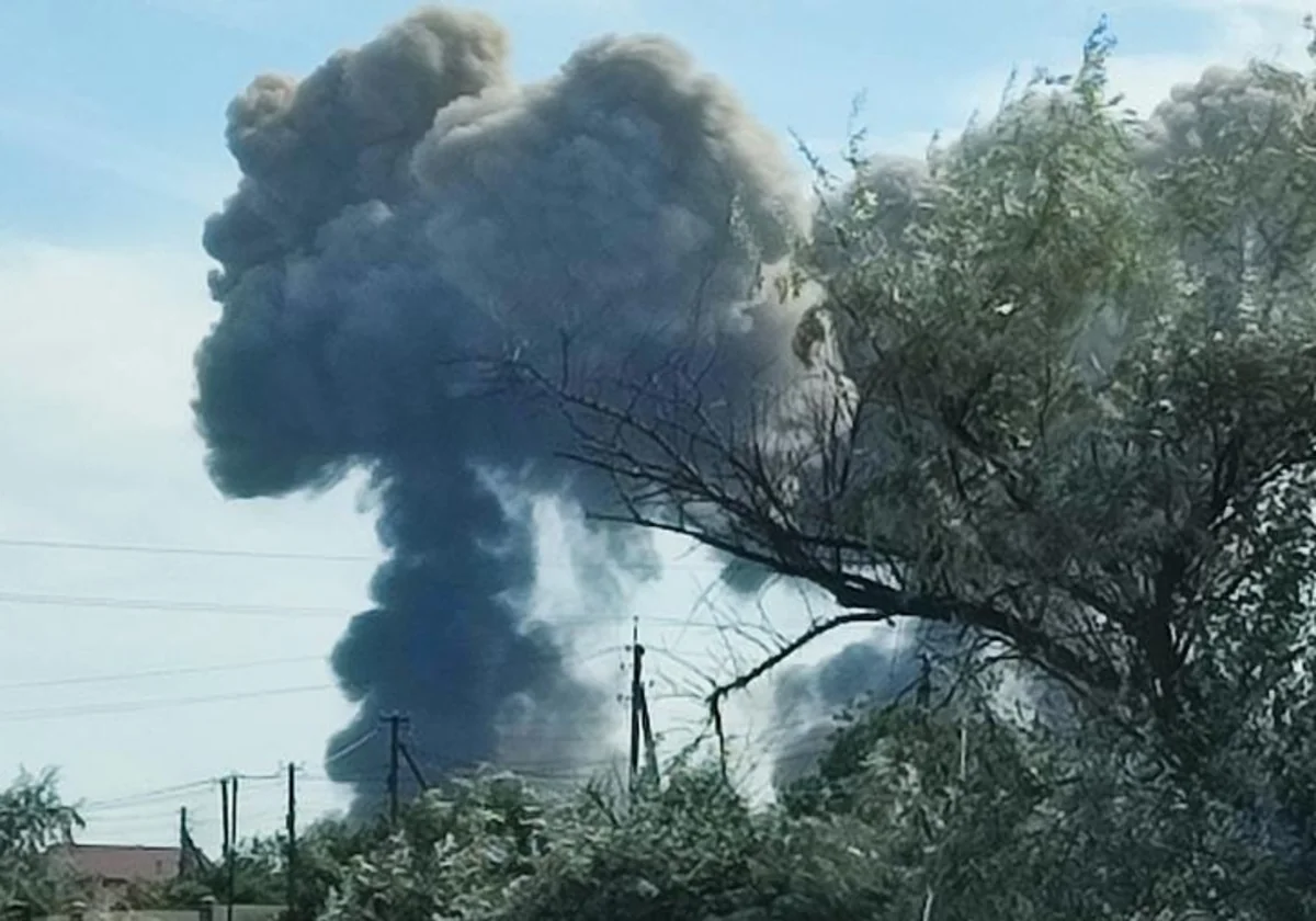 Blasts in Mykolaiv Oblast of Ukraine
